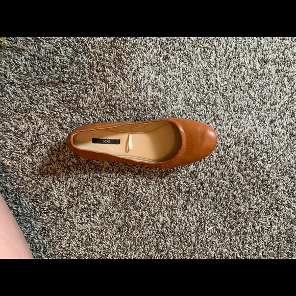 Brown Faux Leather Flats - Picture 4 of 4